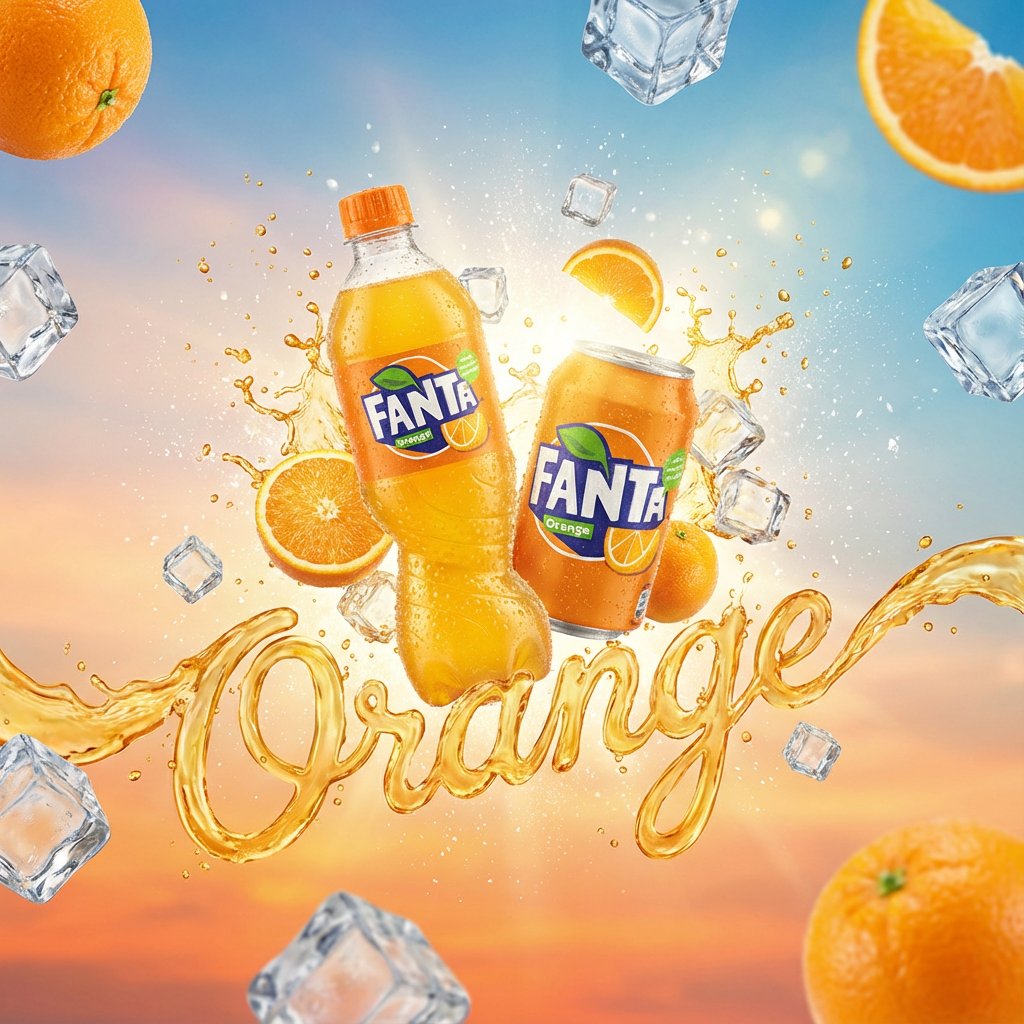Vibrant High-End Product Ad with Liquid Typography thumbnail 4