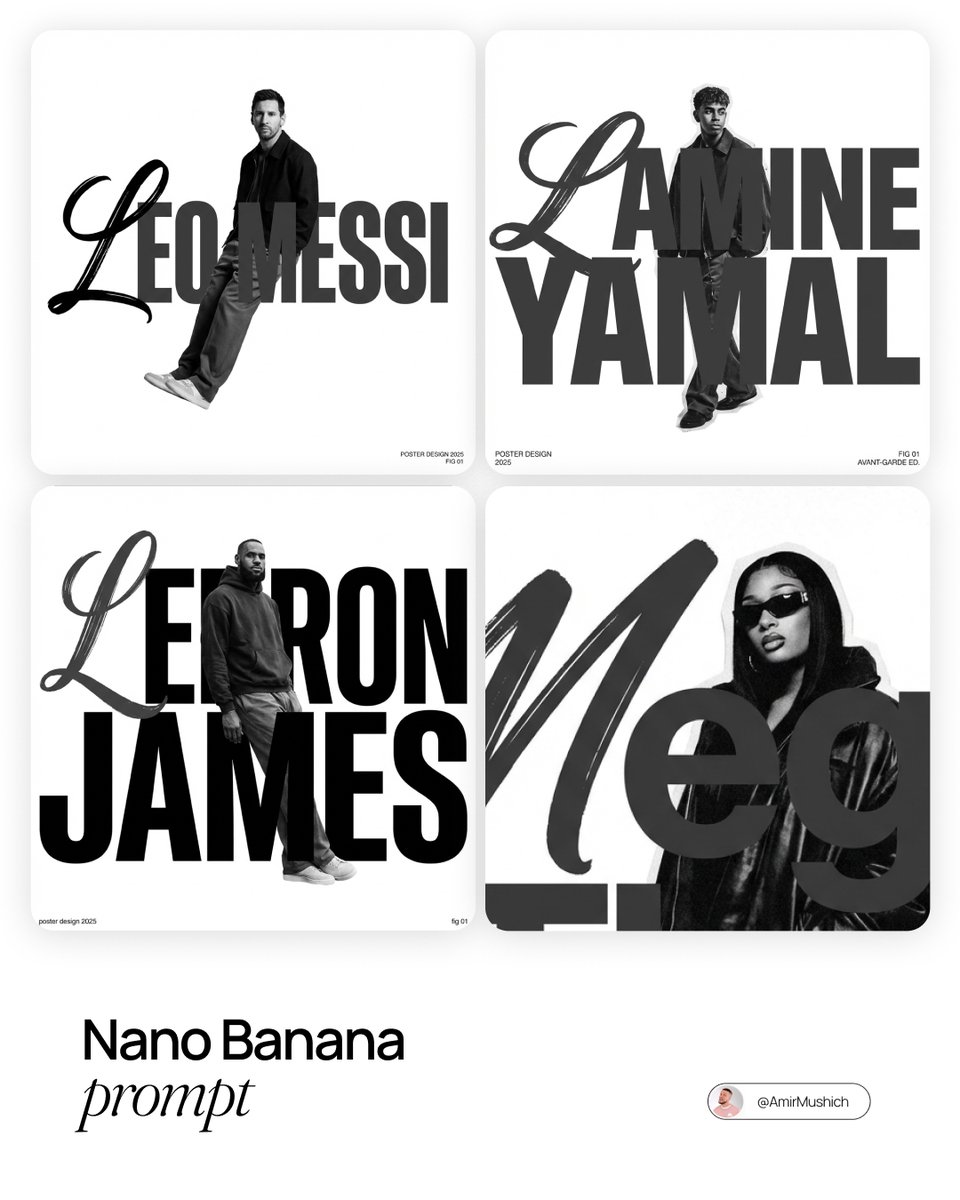 Minimalist Avant-Garde Streetwear Typographic Portrait Poster - view 1