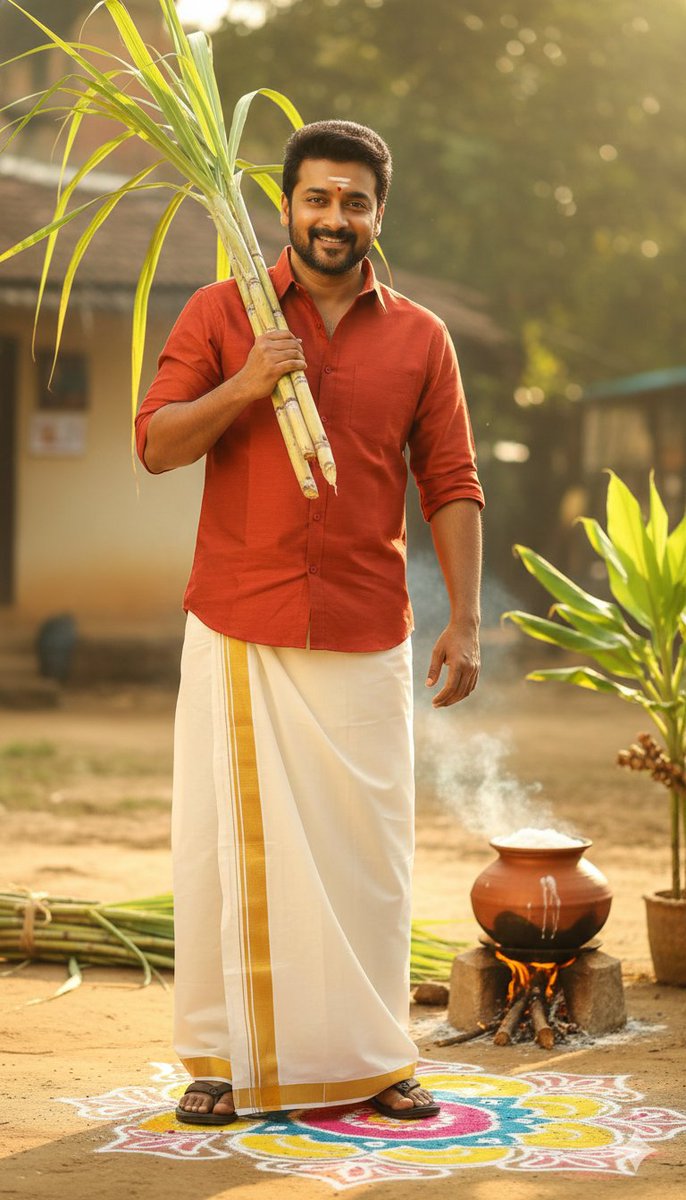 South Indian Pongal Festival Traditional Portrait - view 1