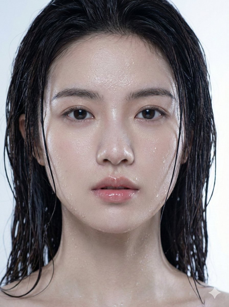 Hyper-realistic Wet Portrait with Macro Detail thumbnail 2