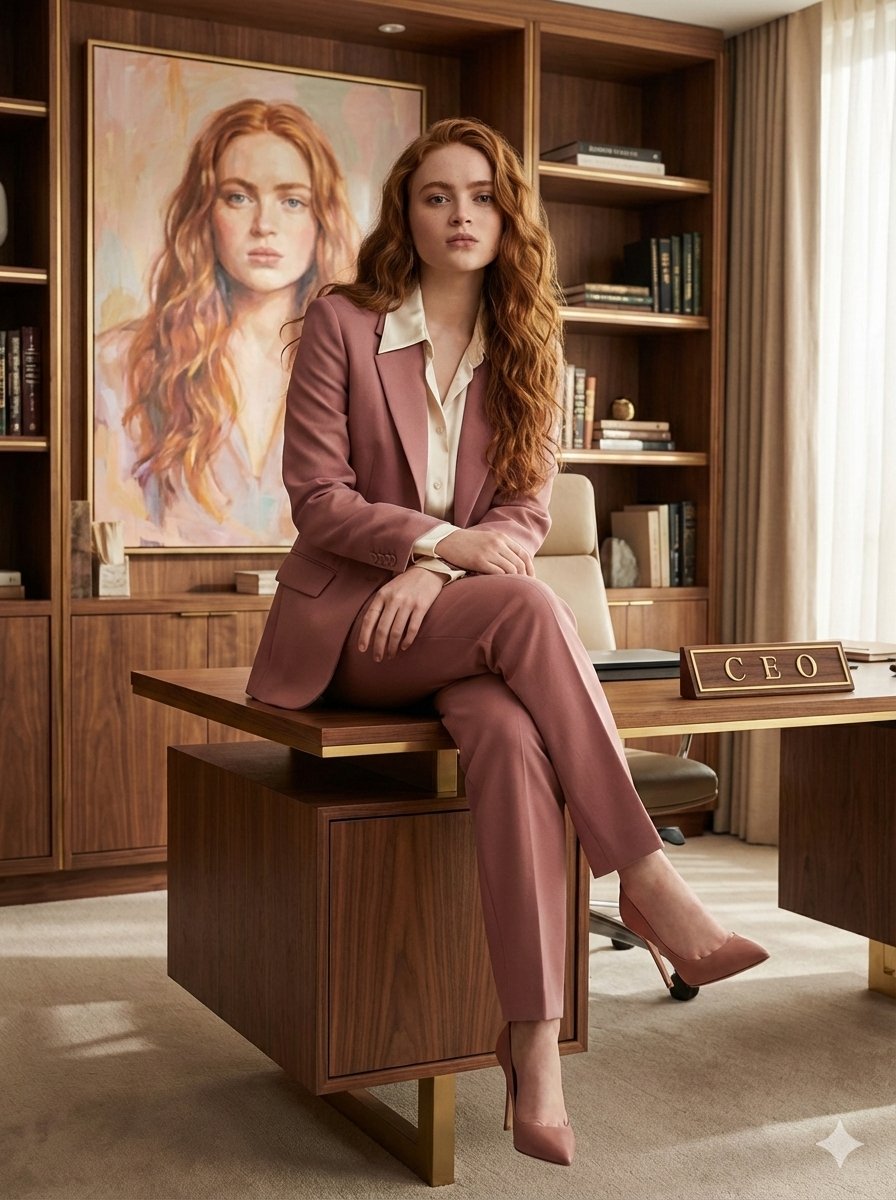 Elegant CEO Woman Portrait in Luxurious Office thumbnail 2