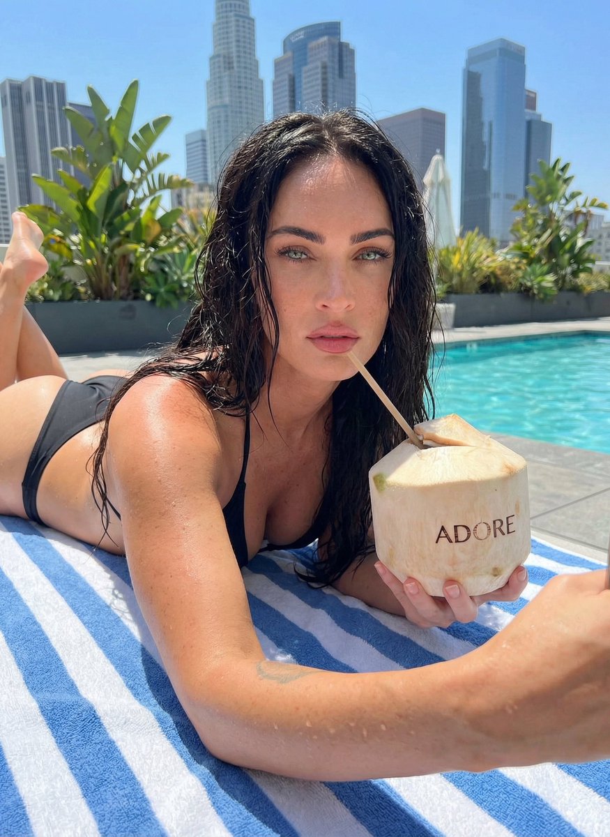 LA Rooftop Poolside Selfie thumbnail 2