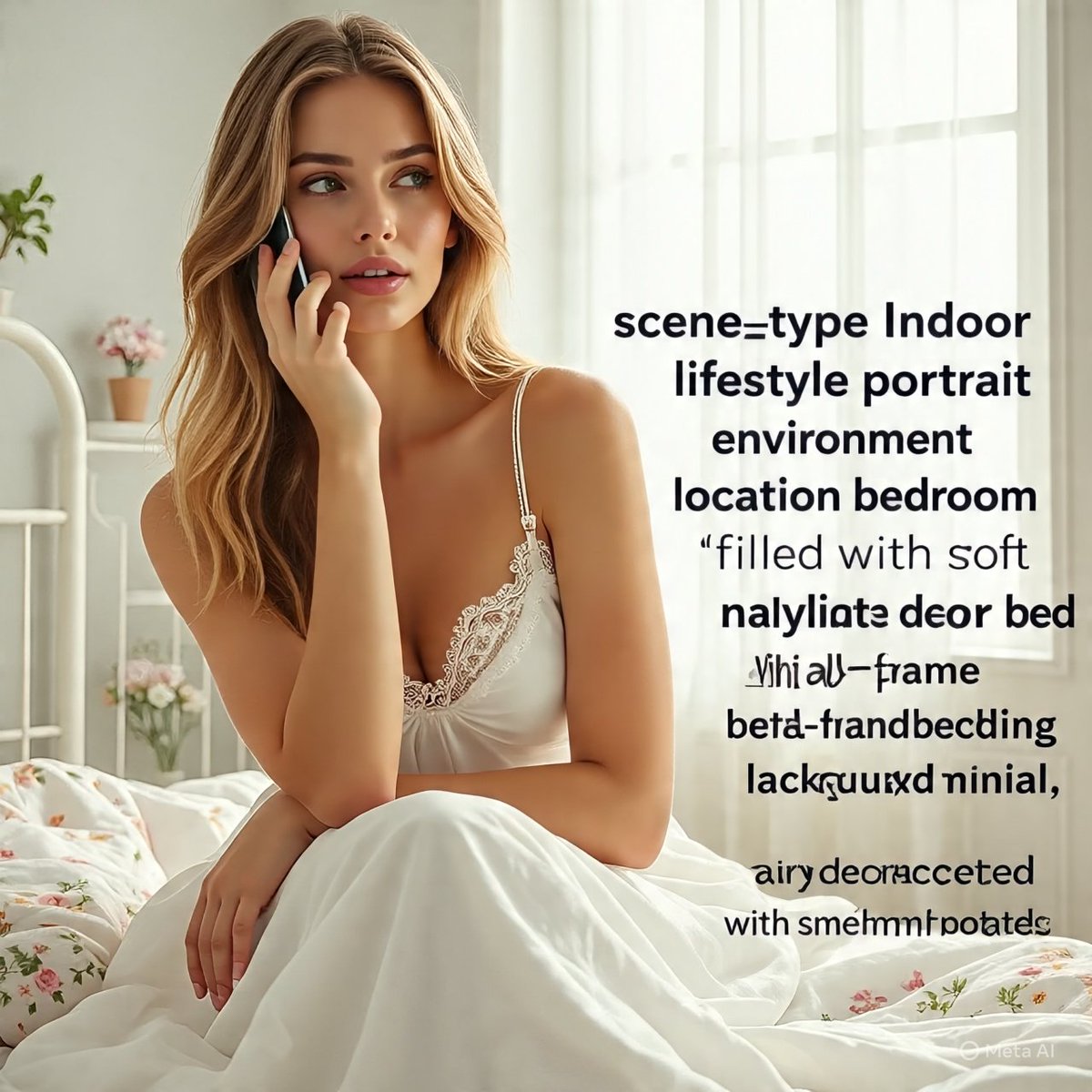 Intimate Sunlit Bedroom Portrait - view 1