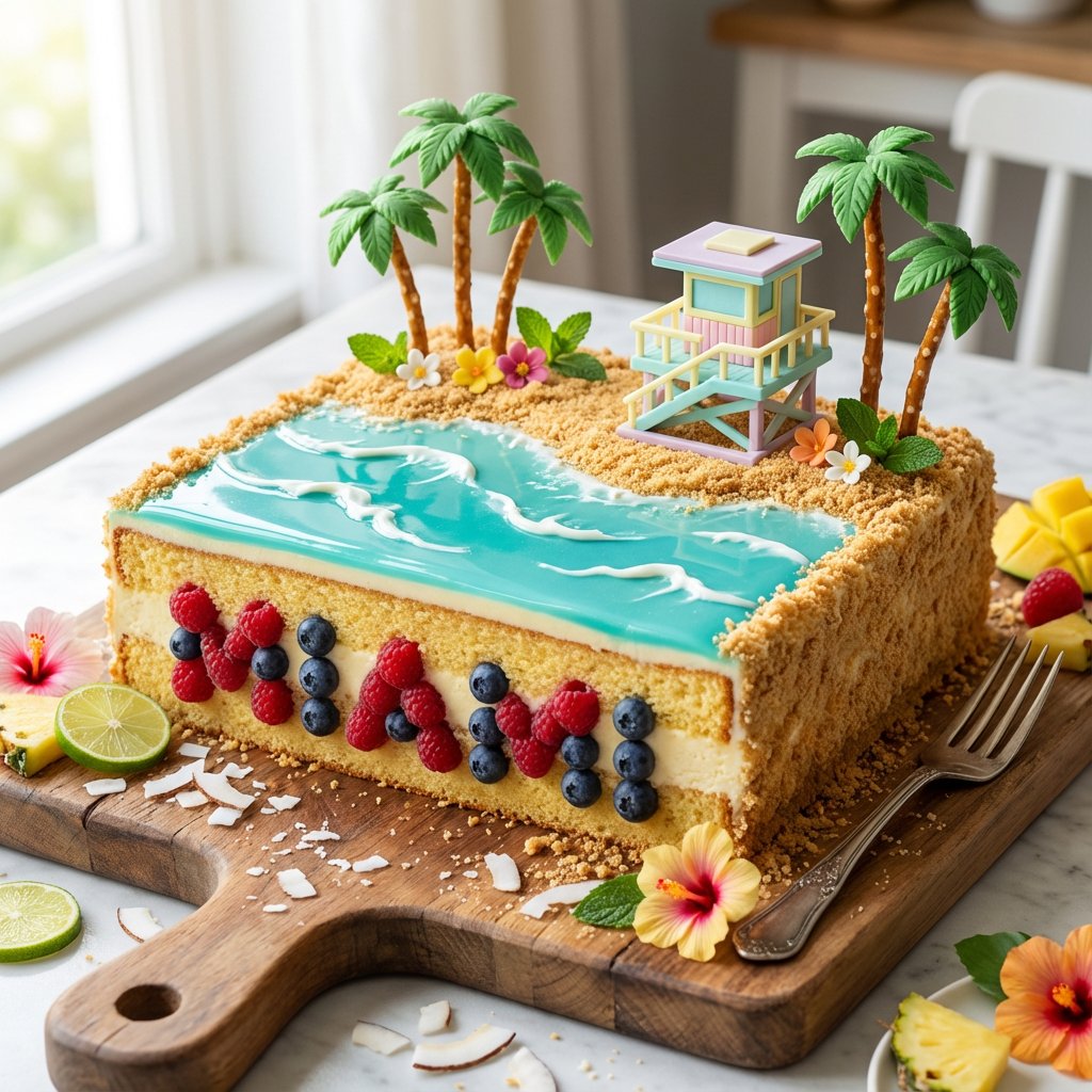 Hyper-Realistic Landscape Cake Macro Shot thumbnail 2