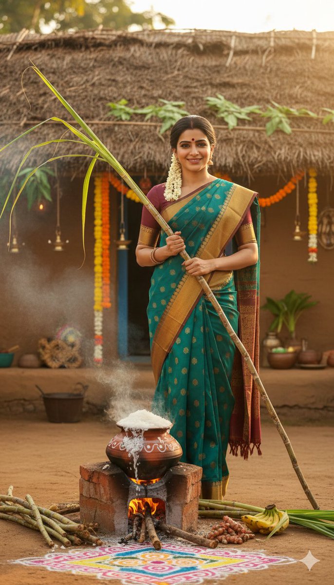 South Indian Thaipongal Festival Portrait thumbnail 2