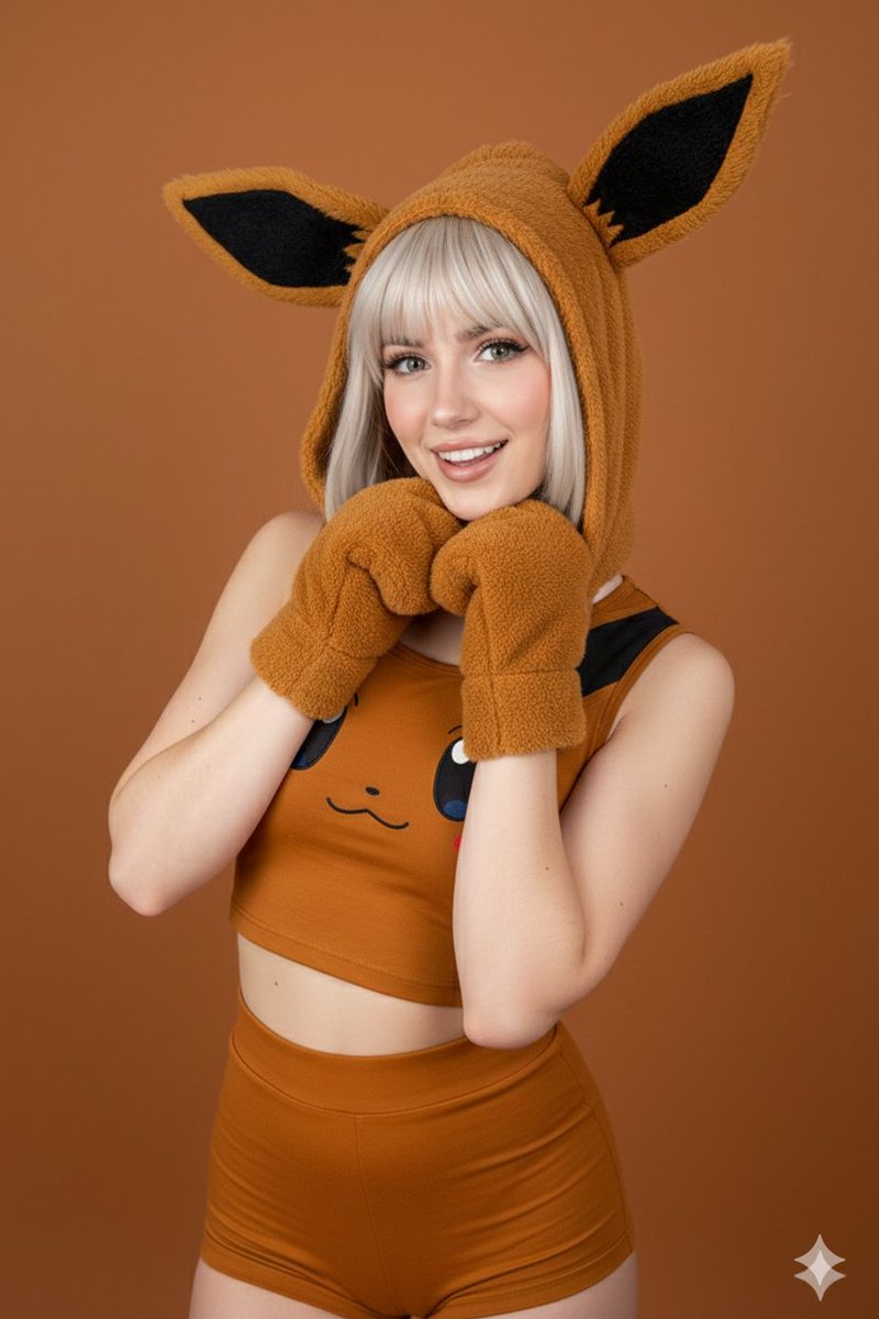 Photorealistic Eevee Cosplay Portrait of Young Woman thumbnail 2