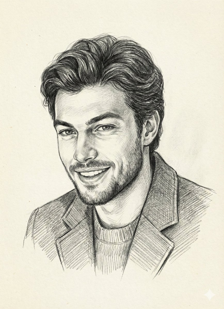 Highly Detailed Realistic Pencil Sketch Portrait - view 1