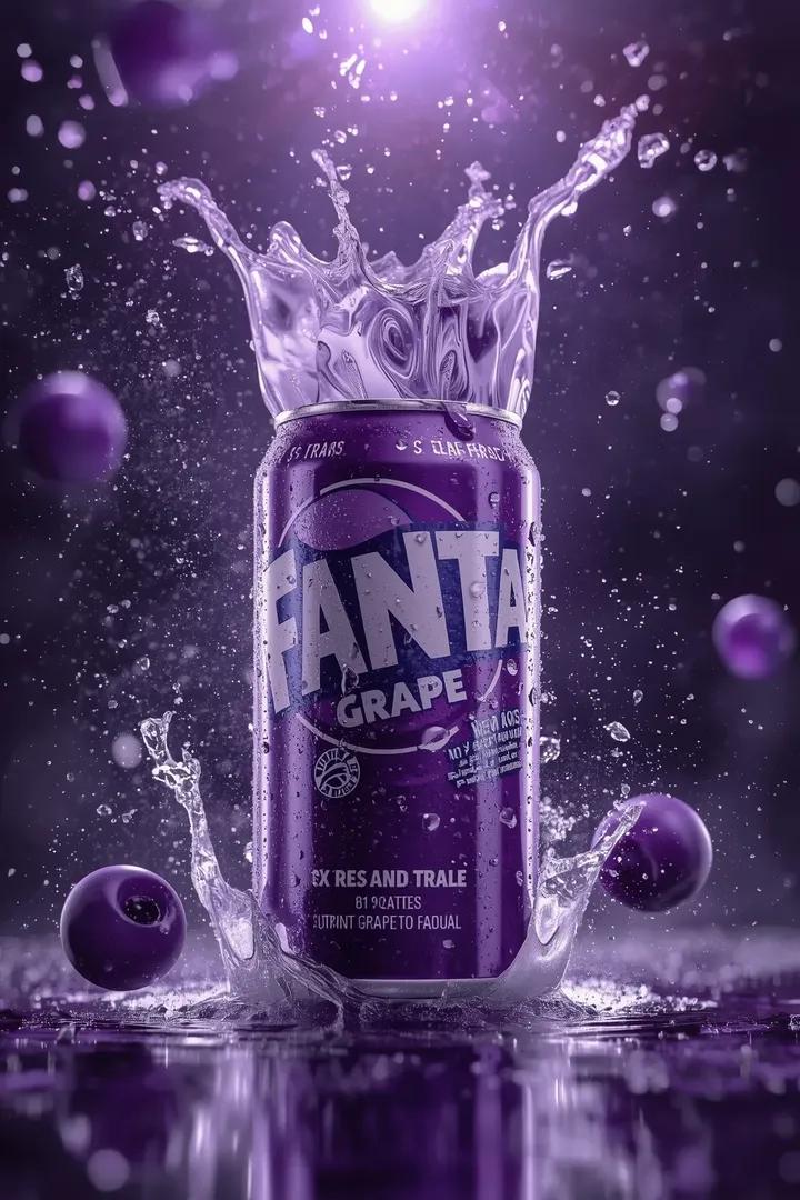 Dramatic Purple Liquid Soda Hero Shot - view 1