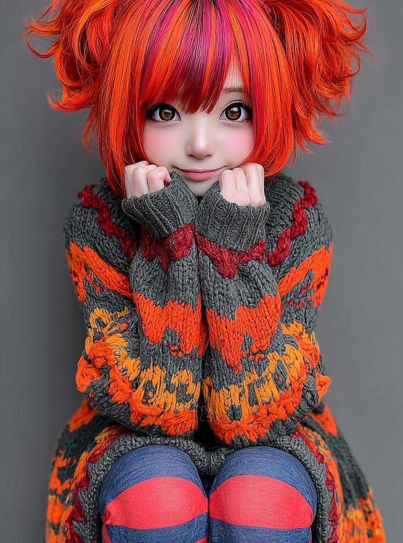Kawaii Doll Portrait with Cozy Magical Realism - view 1
