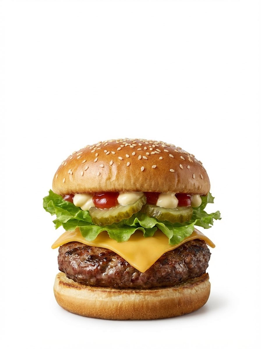 Premium Exploded Burger Infographic - view 1
