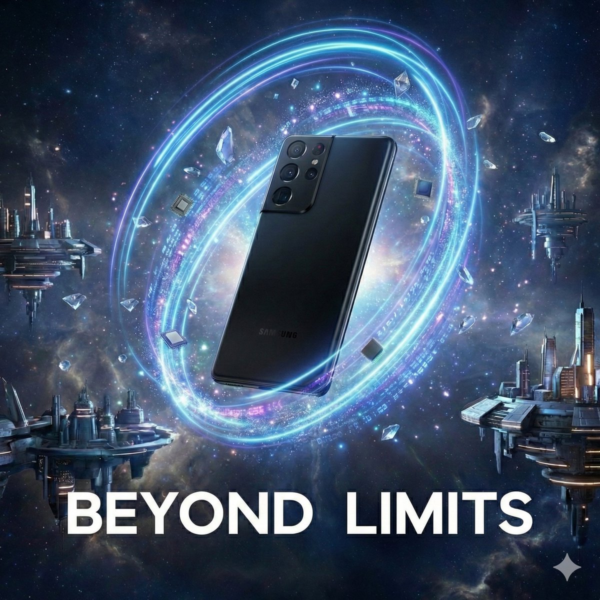 High-end 3D Advertising Poster with Floating Product thumbnail 3