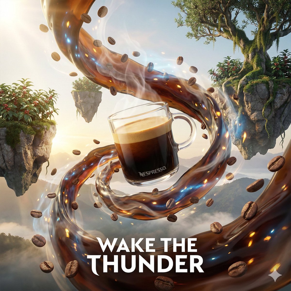 High-end 3D Advertising Poster with Floating Product thumbnail 4