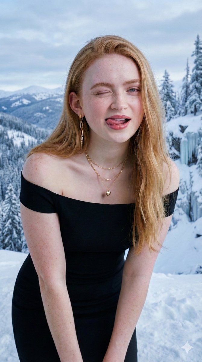 Ultra-Realistic Studio Portrait of Playful Young Woman - view 1