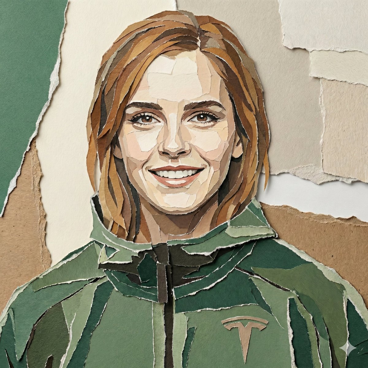 Realistic Torn Paper Collage Portrait thumbnail 2