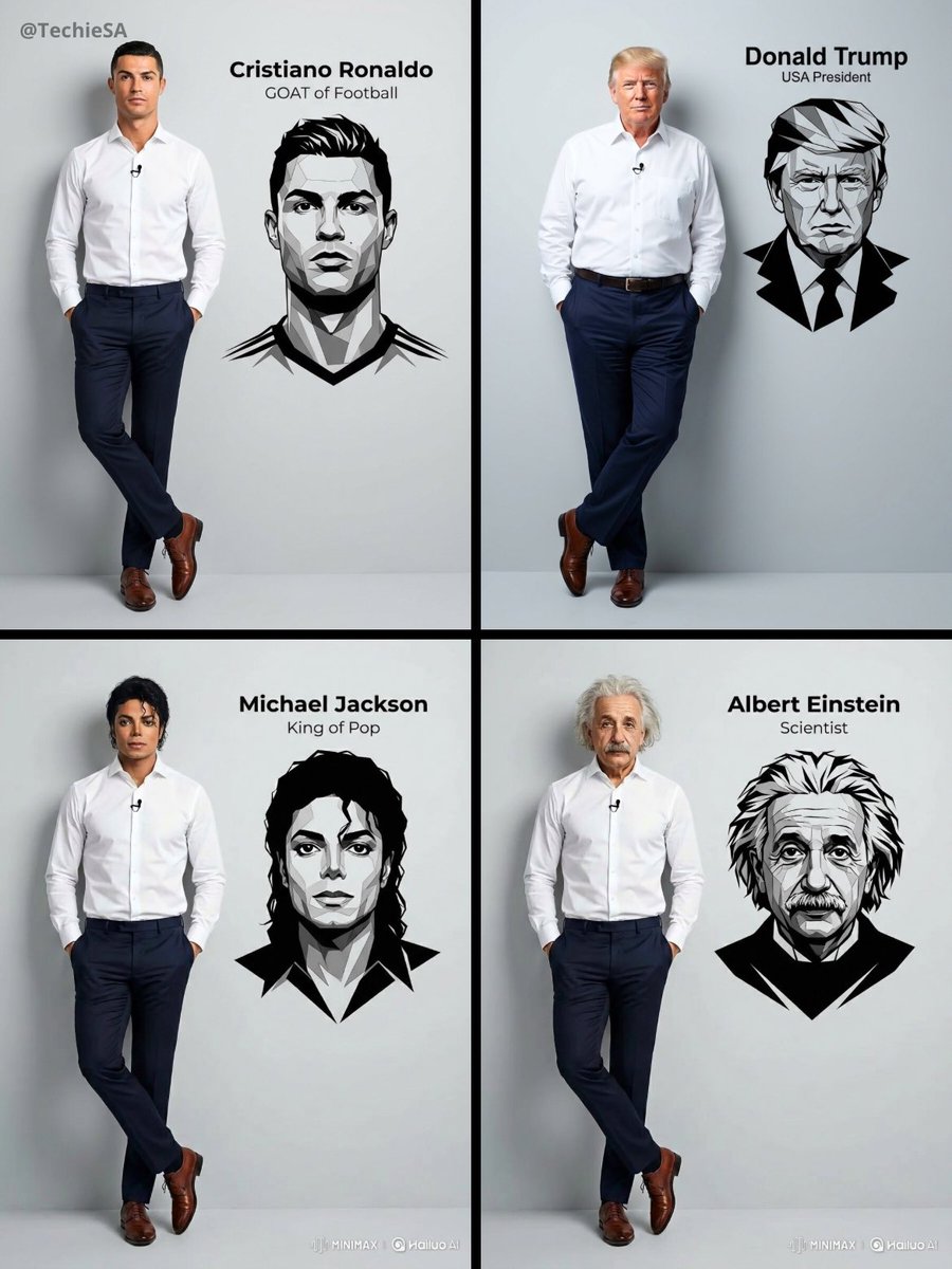 Ultra-realistic Full Body Portrait with Stylized Vector Graphic - view 1
