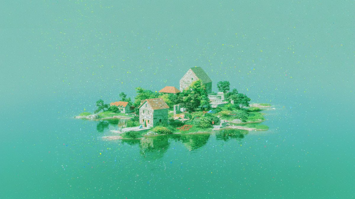 Solarpunk Villages in Minimal Isometric View by Modern Monet thumbnail 2