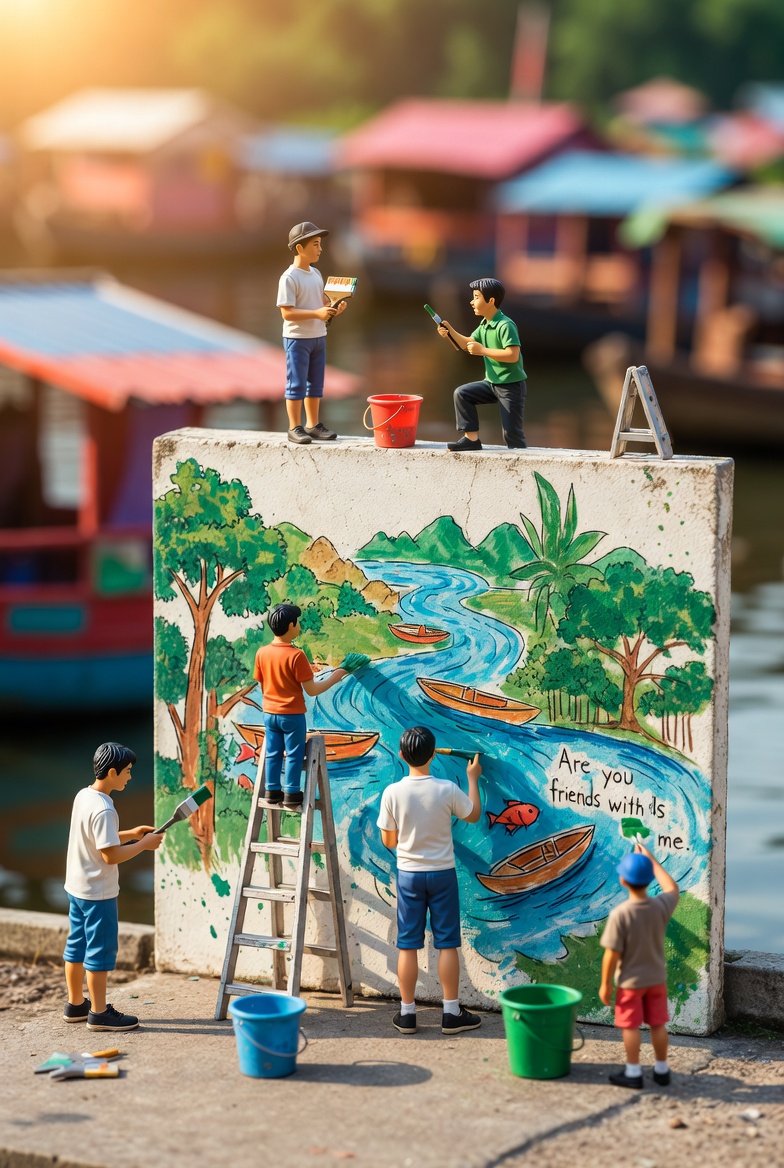 Miniature Youth Painting Environmental Mural Diorama thumbnail 2