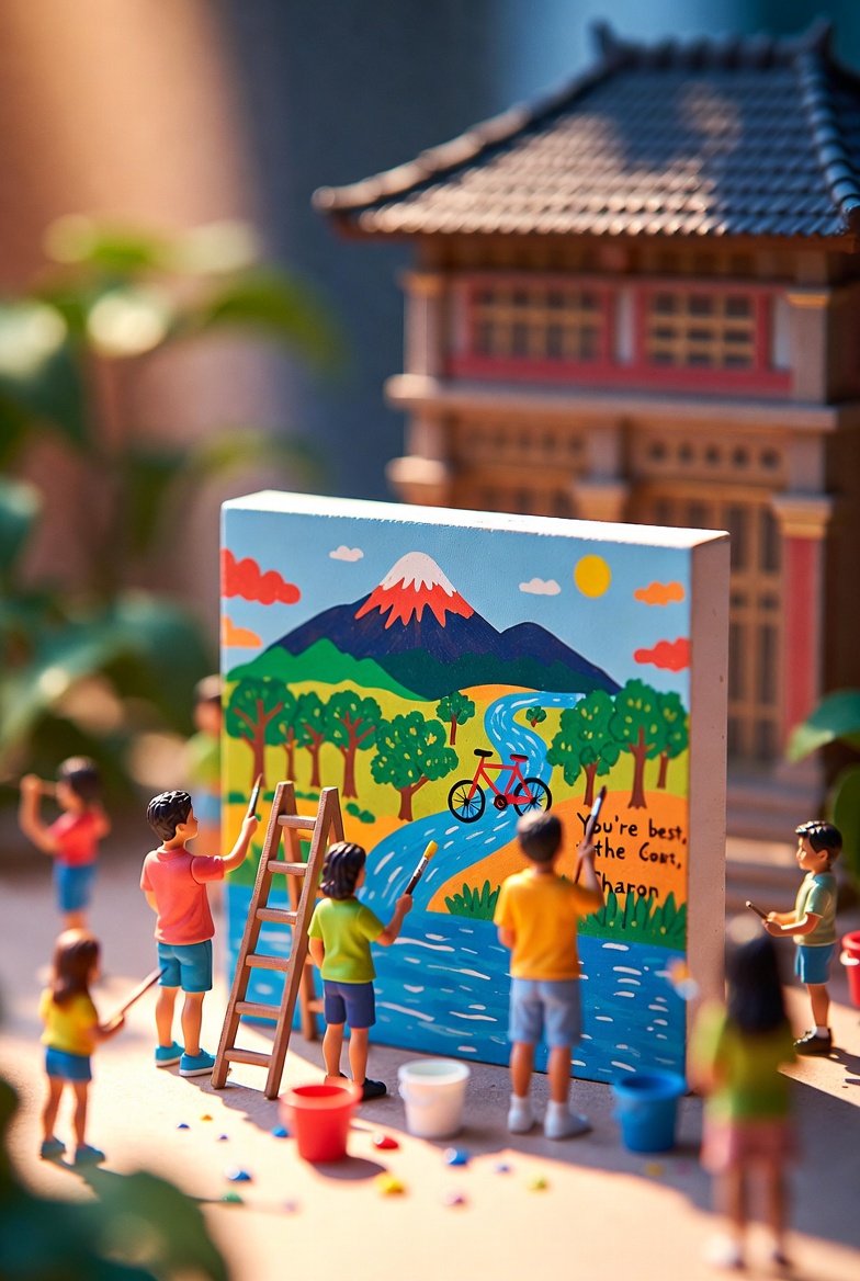 Miniature Youth Painting Environmental Mural Diorama thumbnail 3
