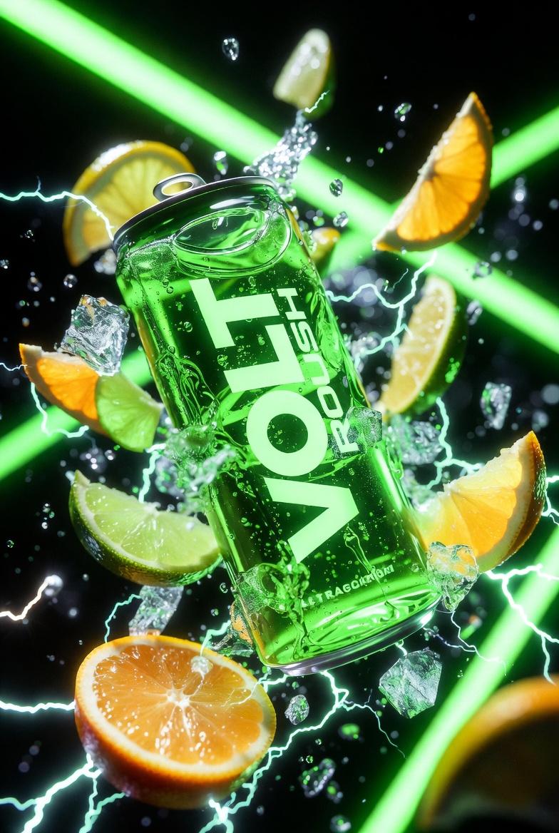Cinematic Neon Energy Drink Product Photography thumbnail 3