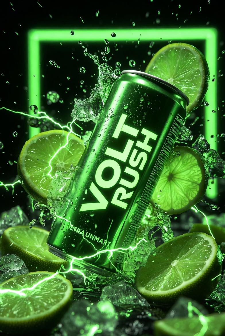 Cinematic Neon Energy Drink Product Photography thumbnail 4