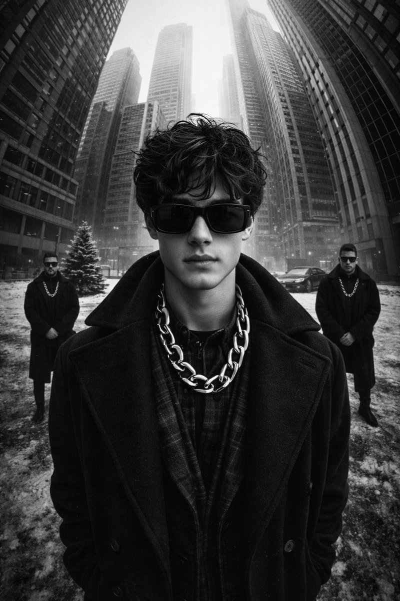 Black and White Urban Winter Fashion Editorial thumbnail 2