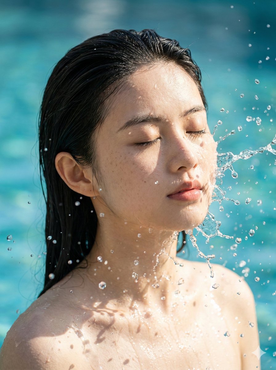 Summer Splash Portrait with Glistening Water thumbnail 2