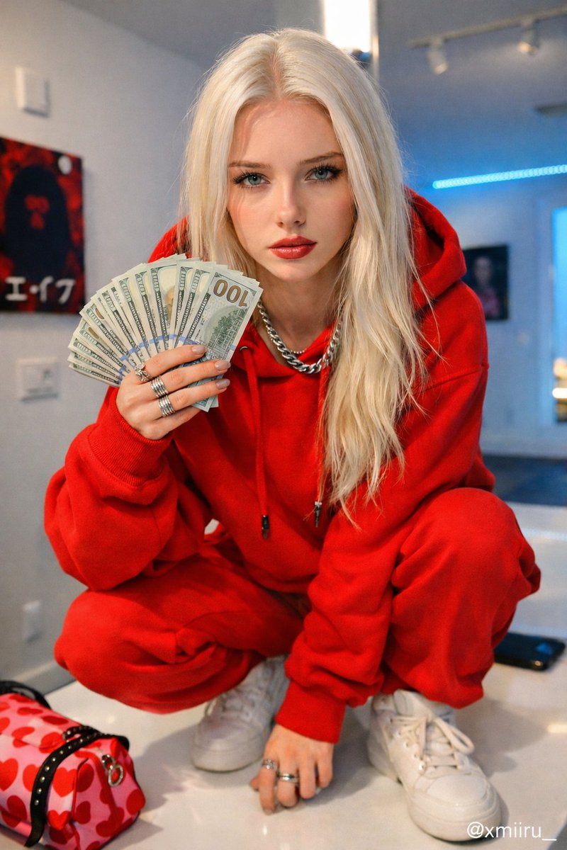 Luxury Lifestyle Portrait with Money - view 1