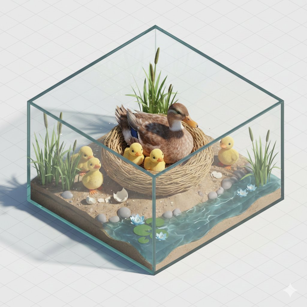 Isometric Miniature Parrot Diorama - view 1