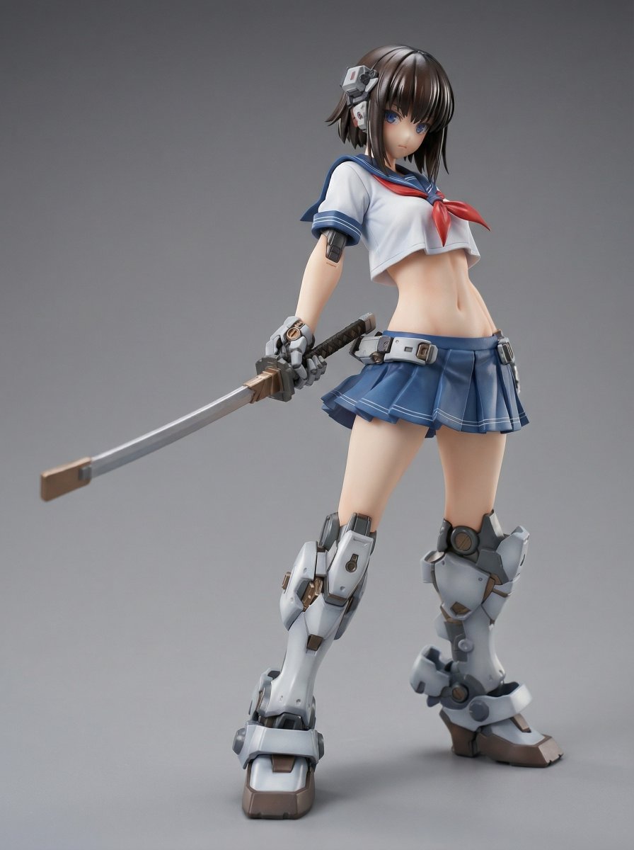 Armored Mecha Girl Student Figure Concept - view 1