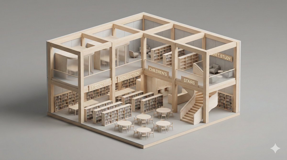 Minimal 3D Isometric Building Section thumbnail 2