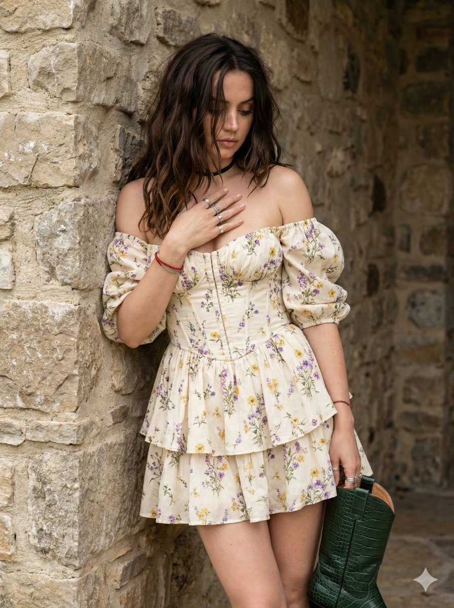 Ana de Armas Cottagecore Portrait with Cowboy Boot thumbnail 2