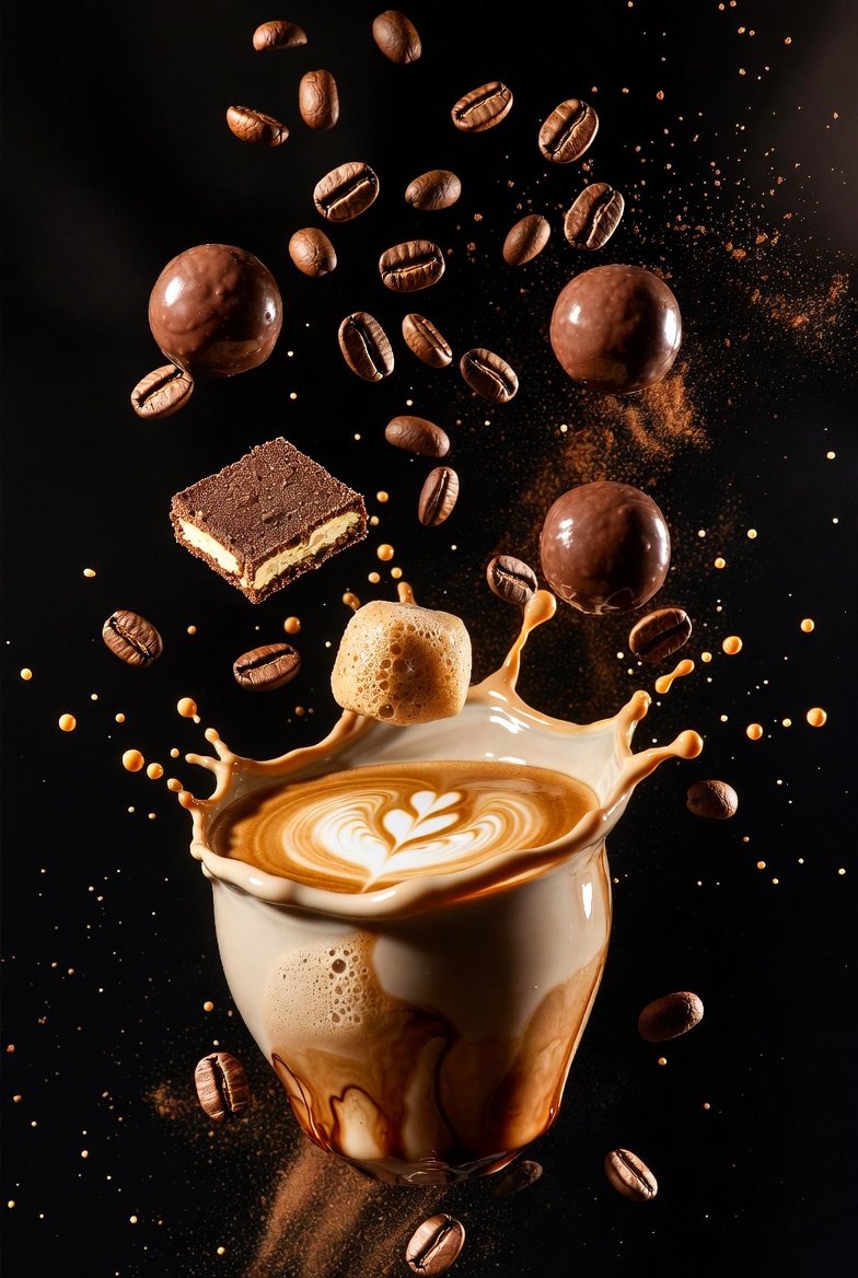 Cinematic Coffee & Chocolate Splash Photography thumbnail 2