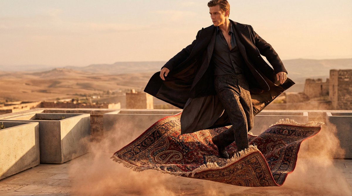 High-Fashion Magic Carpet Editorial - view 1