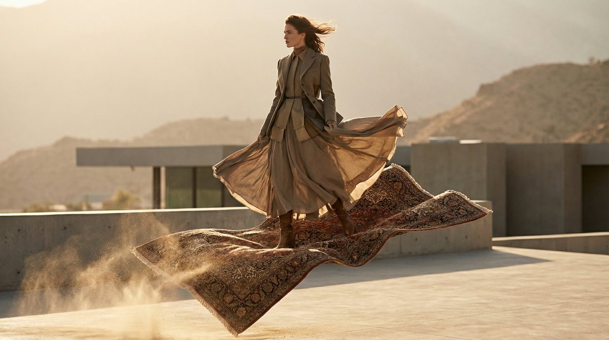 High-Fashion Magic Carpet Editorial thumbnail 2