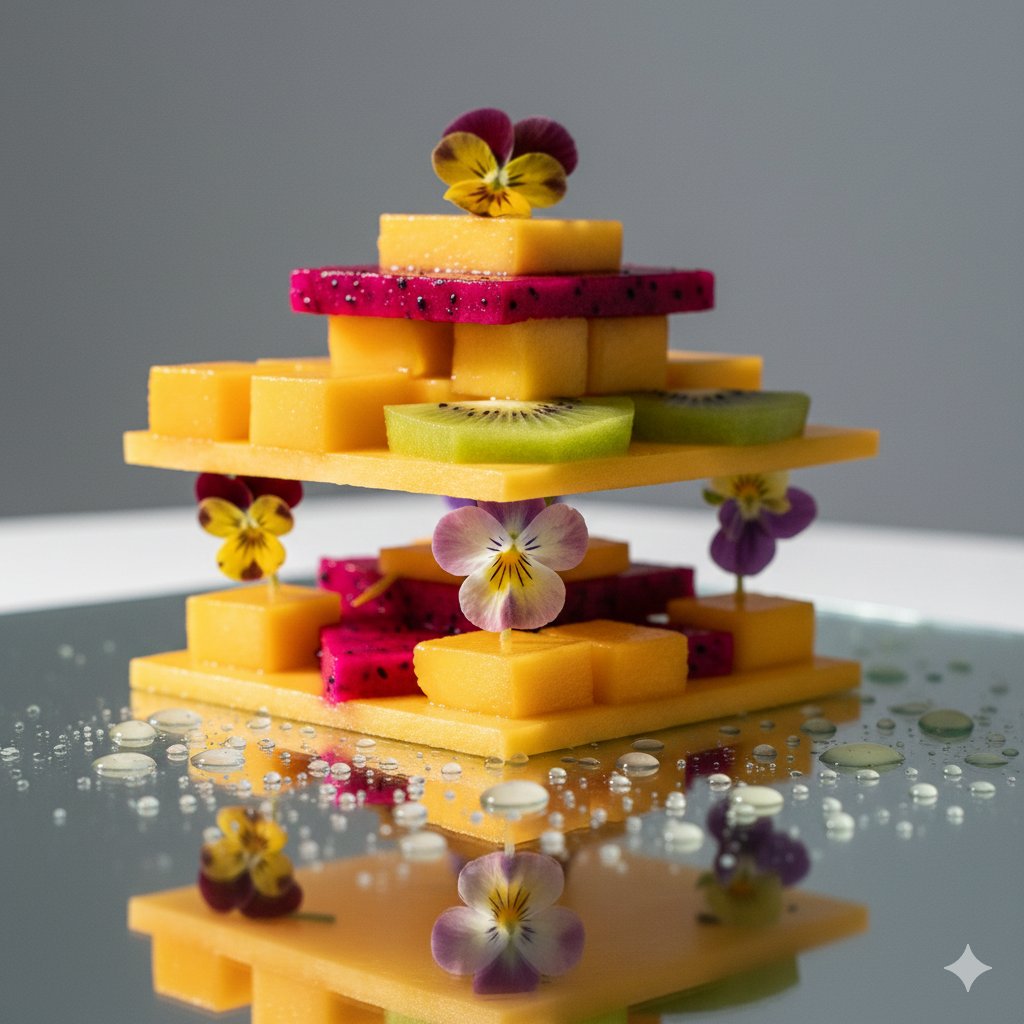 Modernist Tropical Fruit Pavilion with Edible Flowers thumbnail 2