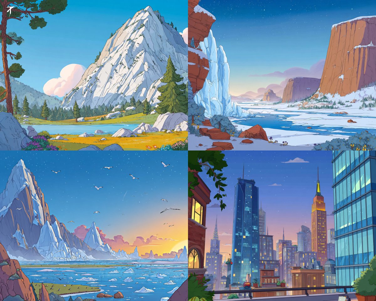 Clean Animated Landscape Style - view 1
