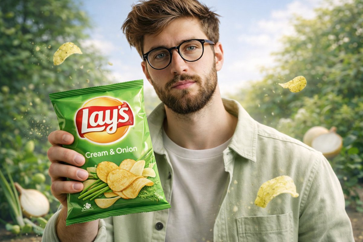 Cinematic Lay's Chips Ad: Man, Packet, Flying Chips thumbnail 4