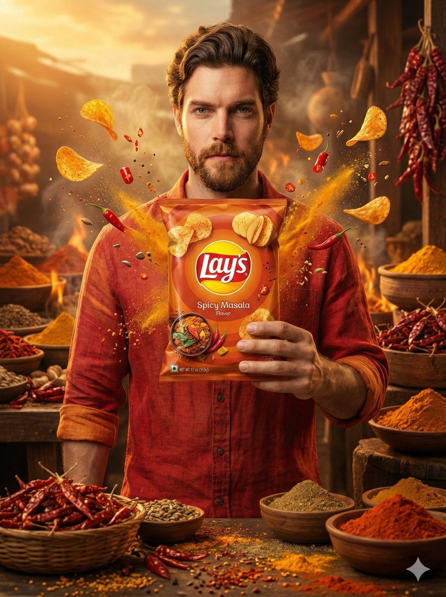 Cinematic Ultra-Realistic Lay's Ad with Flying Chips thumbnail 2