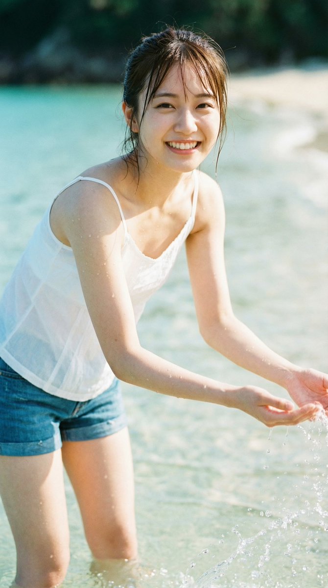Japanese Idol Photobook with Frozen Water Splash thumbnail 2