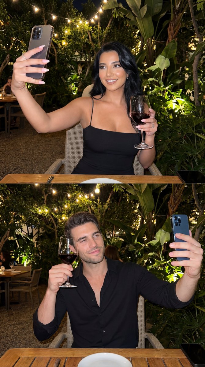 Candid Couple Night Selfie Collage - view 1