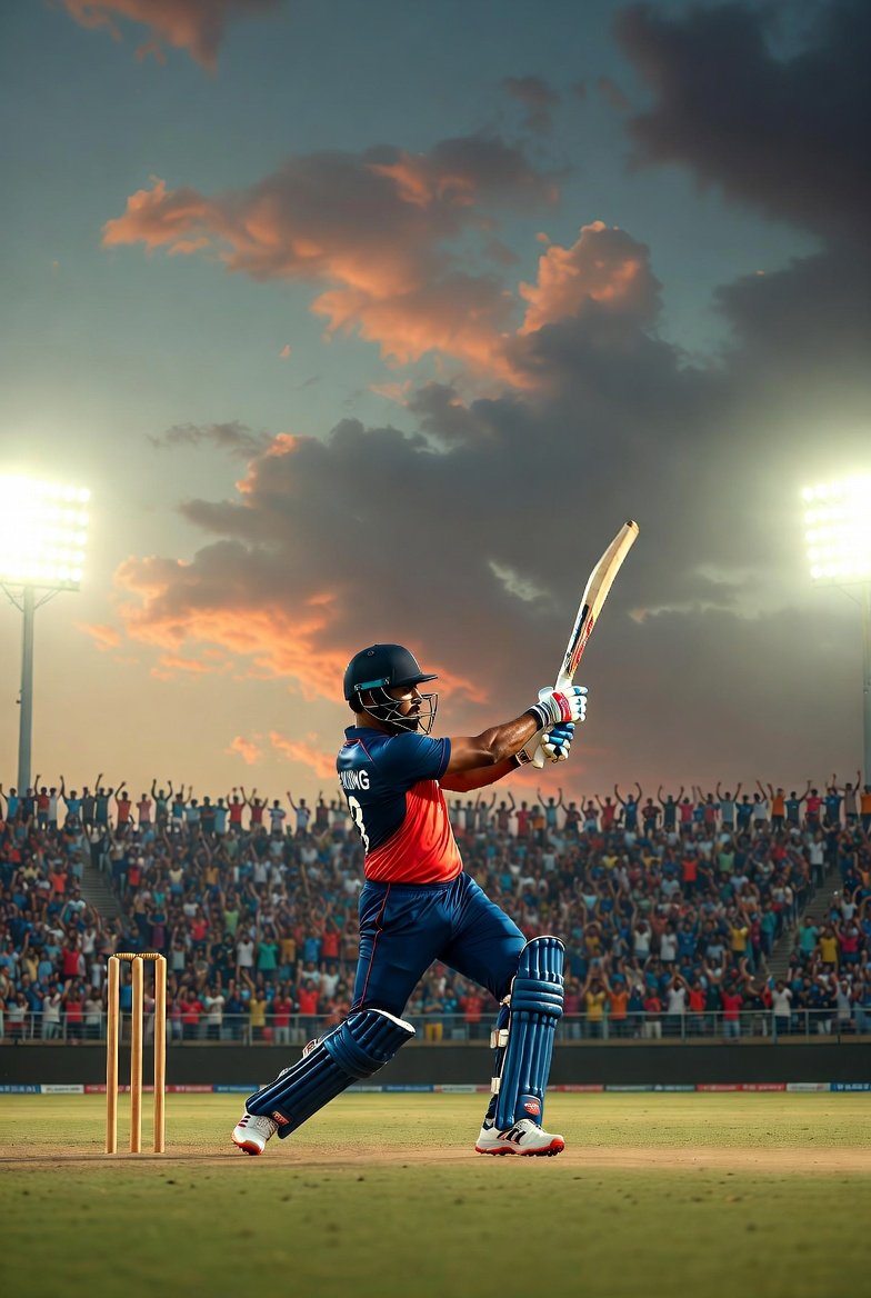 Virat Kohli Nano-Style Cricket Century Cinematic Cartoon - view 1