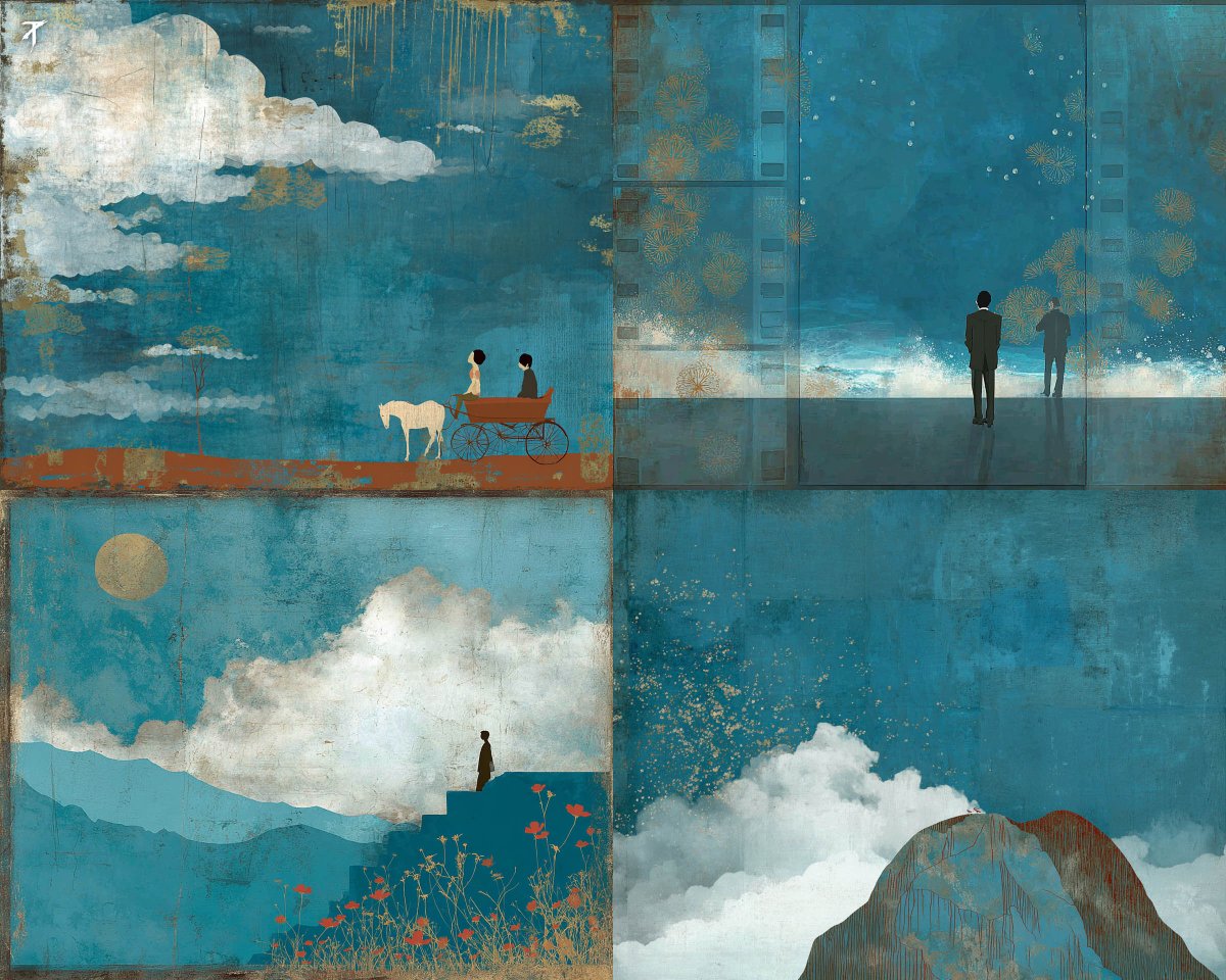 Poetic Painterly Storytelling with Textured Surfaces - view 1