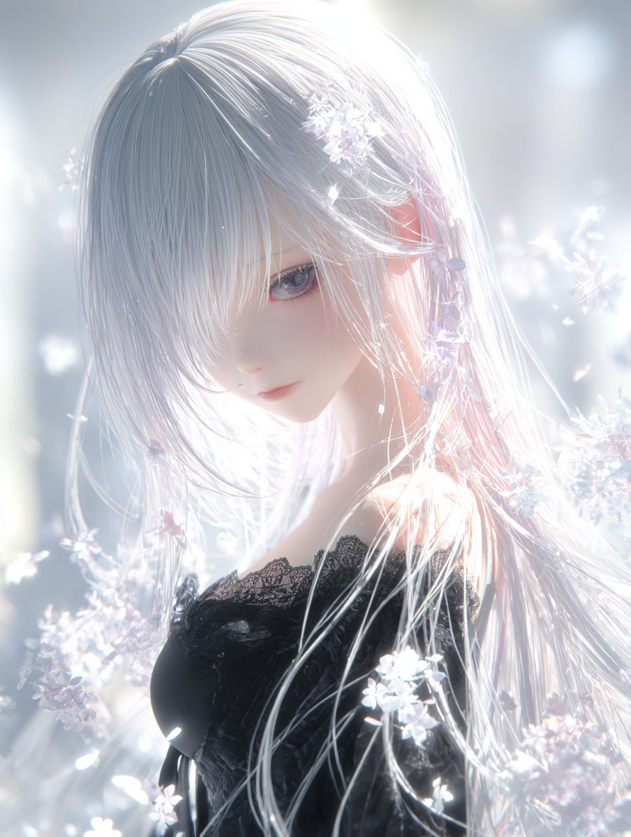 Soft Lavender Snow Blossoms - view 1