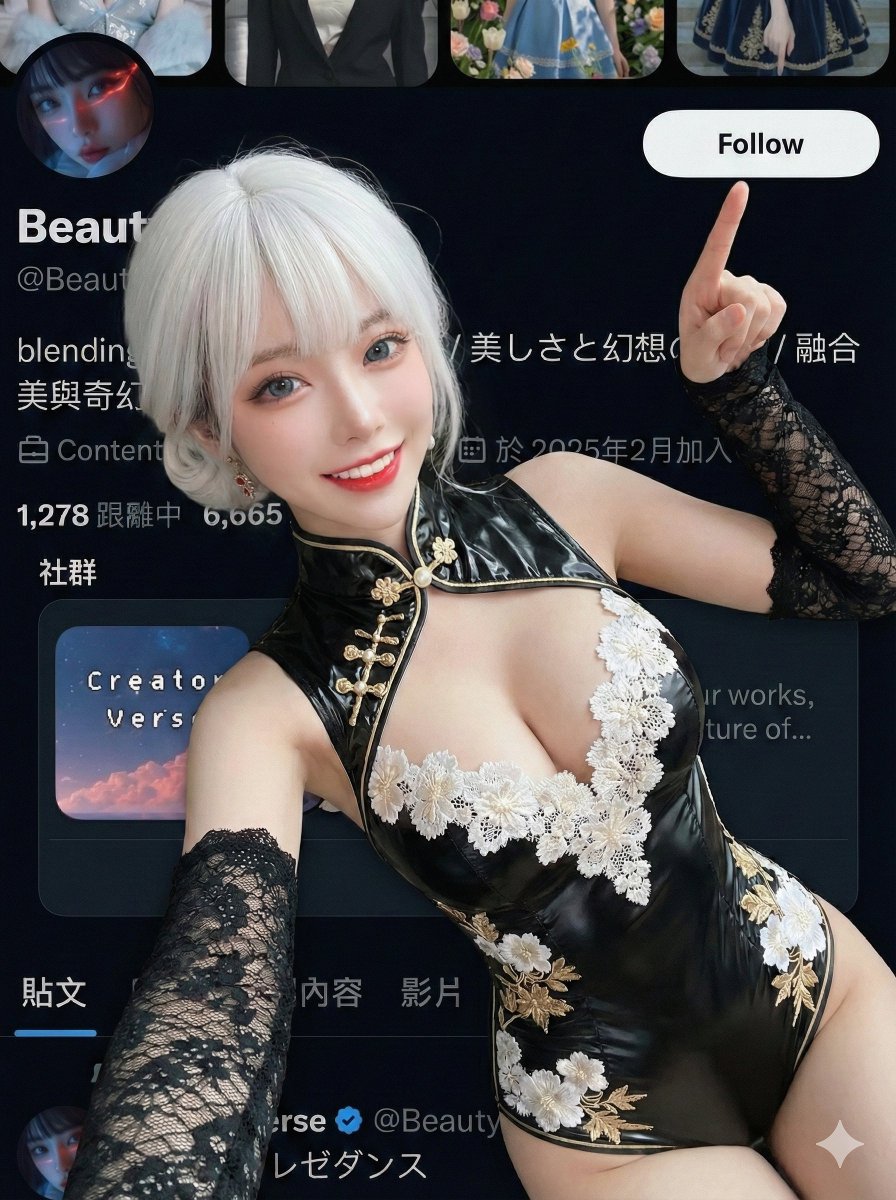 High-Angle Influencer Pose Pointing to Subscribe Button Area - view 1
