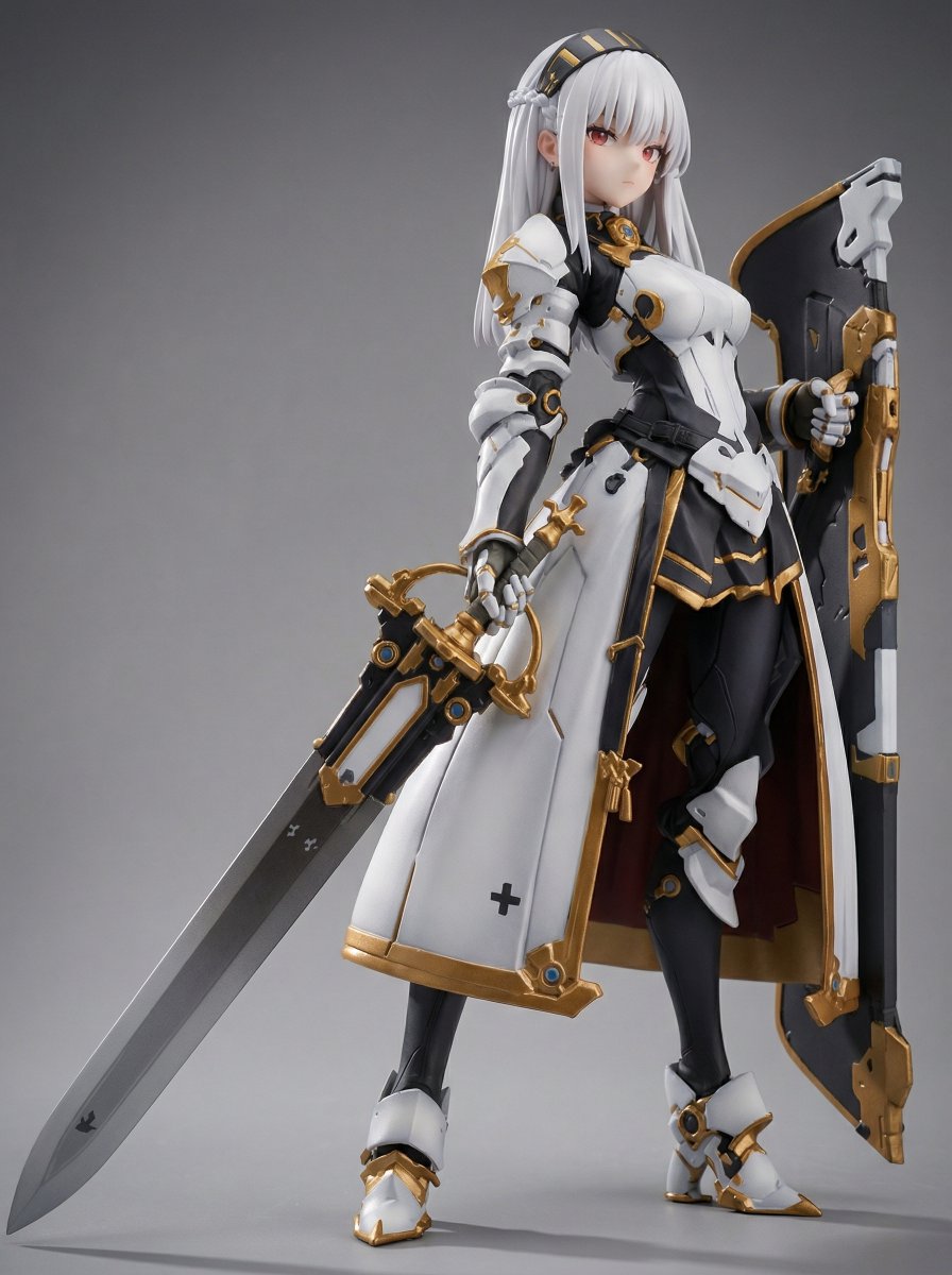 Knight Mecha Girl 1/7 Scale Figure with Gold Foil Package - view 1