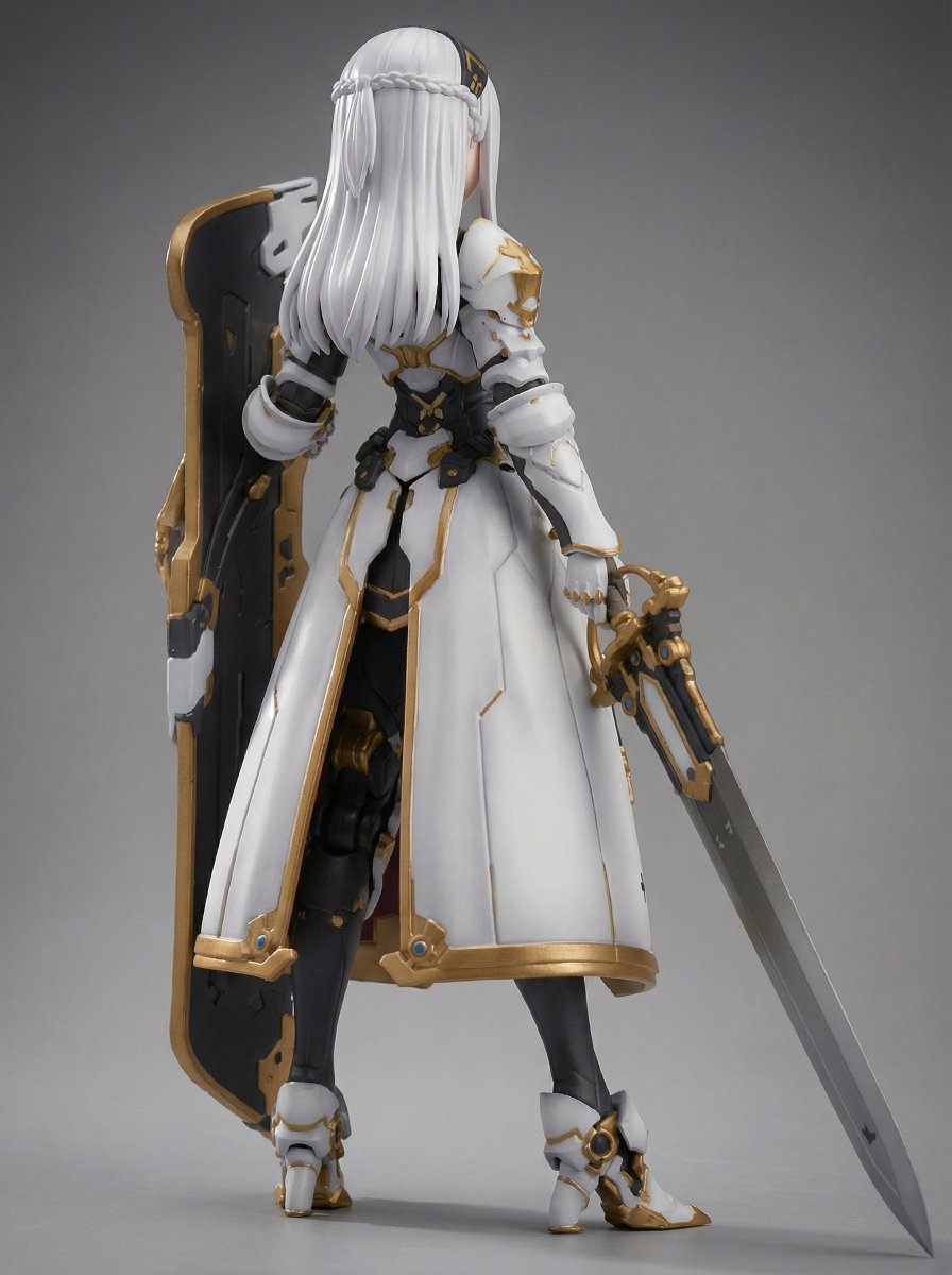 Knight Mecha Girl 1/7 Scale Figure with Gold Foil Package thumbnail 2