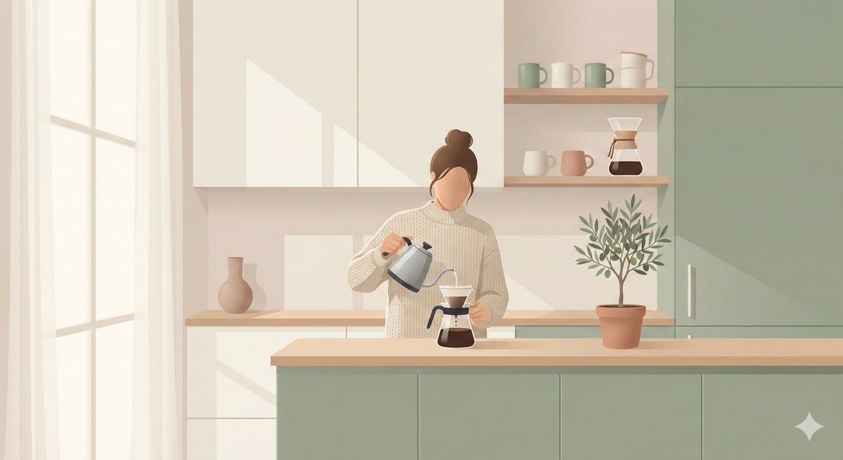 Scandinavian Minimal Illustration with Muted Pastels - view 1