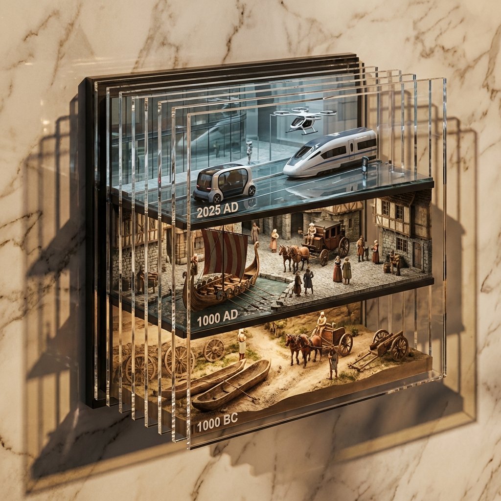 Stacked Depth Composition of Evolving Transportation History thumbnail 2