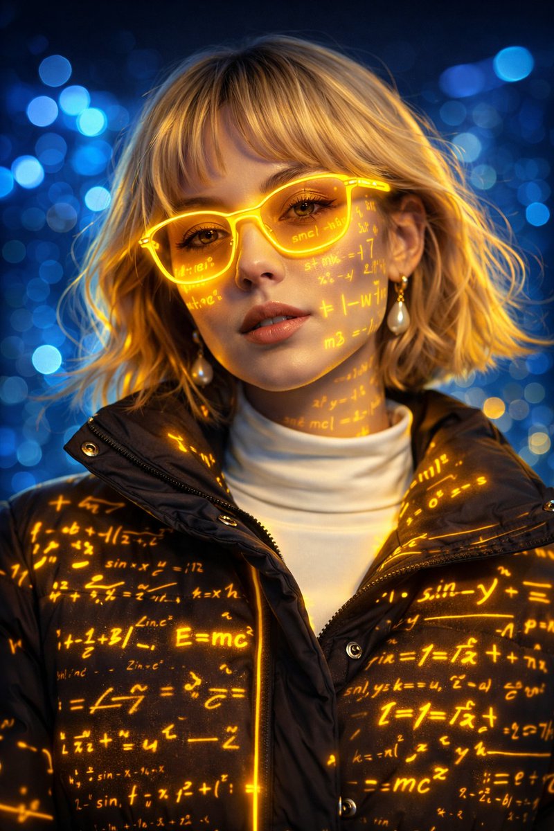Futuristic Cyber-Aesthetic Portrait of a Young Woman - view 1