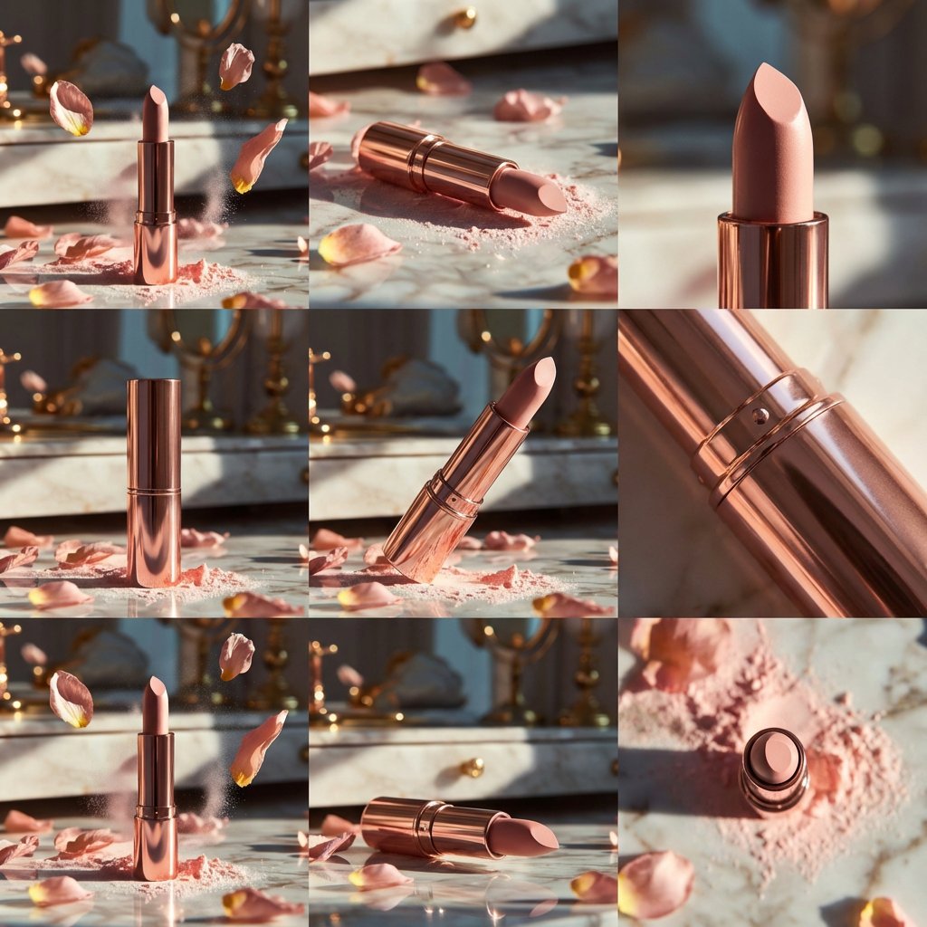 Luxury Rose-Gold Lipstick Product Grid - view 1